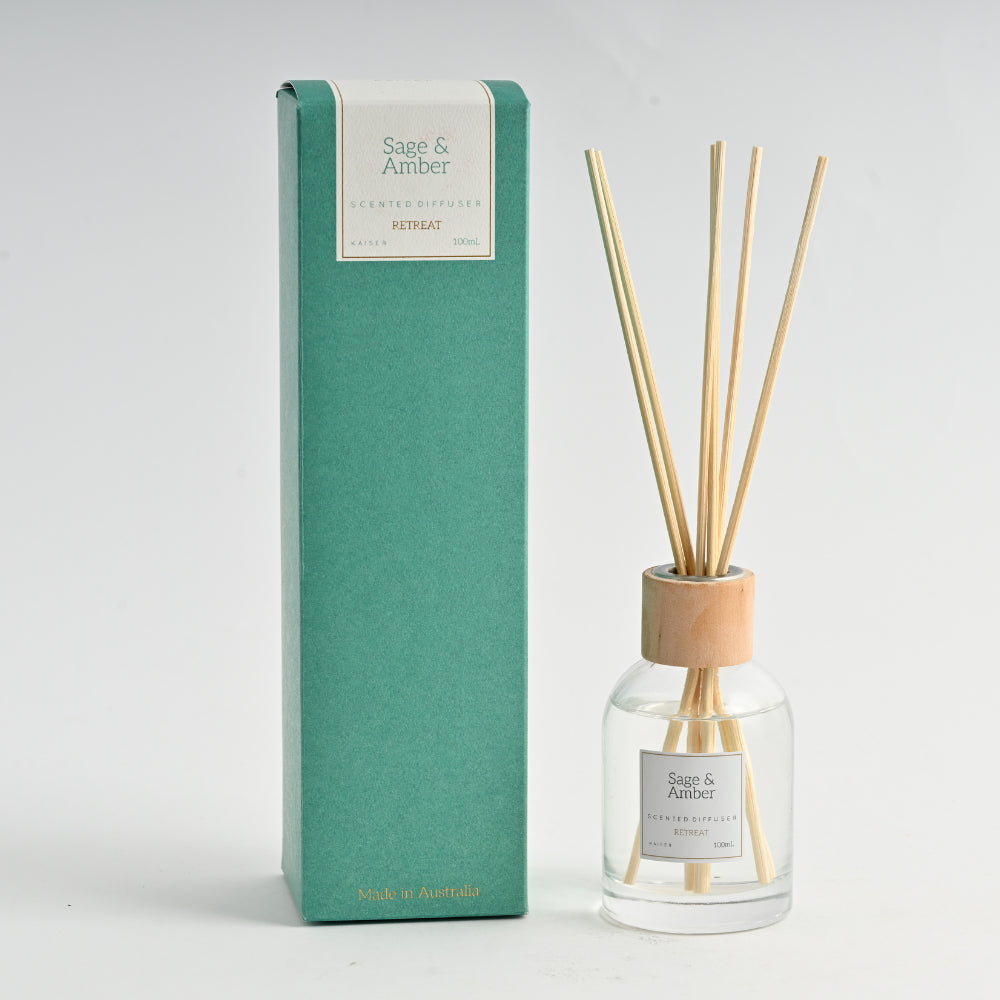 Retreat Reed Diffuser 100ml - SAGE & AMBER